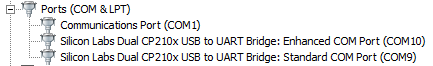 E320 USB-UARTs in Windows
